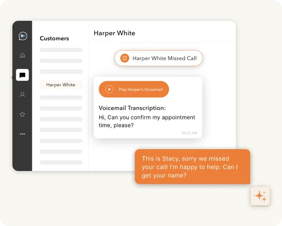 Instant Voicemail Transcription & Missed Call Follow Ups