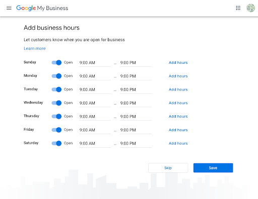 GBP business hours