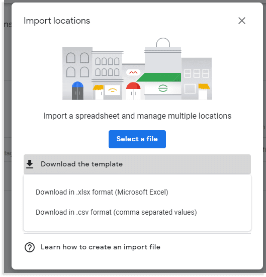 Upload the Spreadsheet