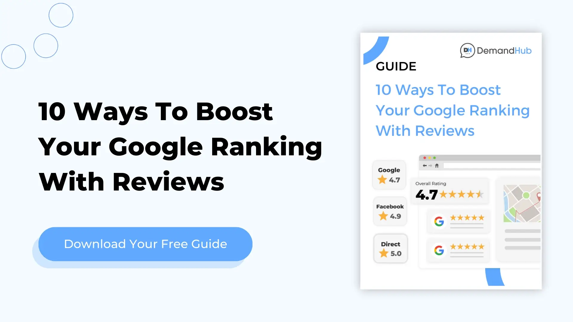 Dowload free guide to boost google ranking with reviews